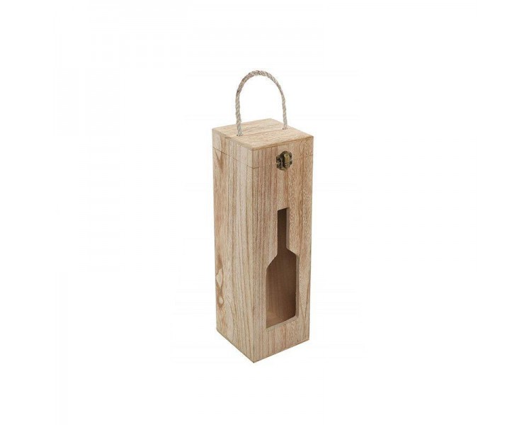 Cassetta in Legno con Manico Juta | Vino - 35x9x9 cm Cassetta in Legno con Manico Juta | Vino - 35x9x9 cm