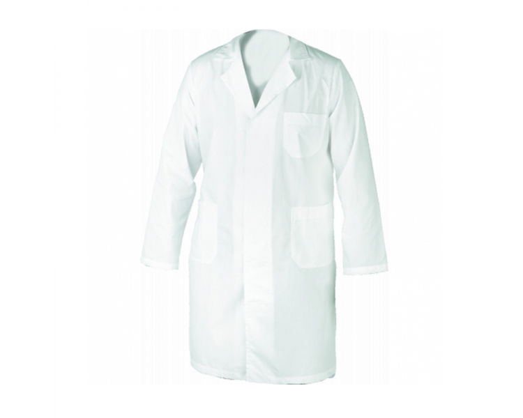 Camice in PVC - Spalmato Poliestere - 90x120 cm - Bianco Camice in PVC - Spalmato Poliestere - 90x120 cm - Bianco