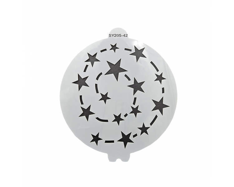 Stencil per torte rotondo - Fantasia ''Stelle2'' Stencil per torte rotondo - Fantasia ''Stelle2''
