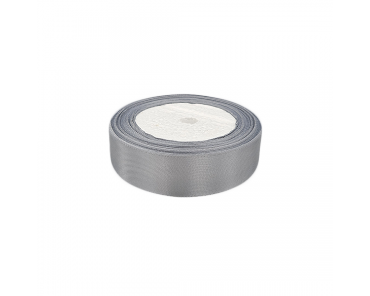 Nastro Satinato | Grigio - 2,5cm x 22m Nastro Satinato | Grigio - 2,5cm x 22m