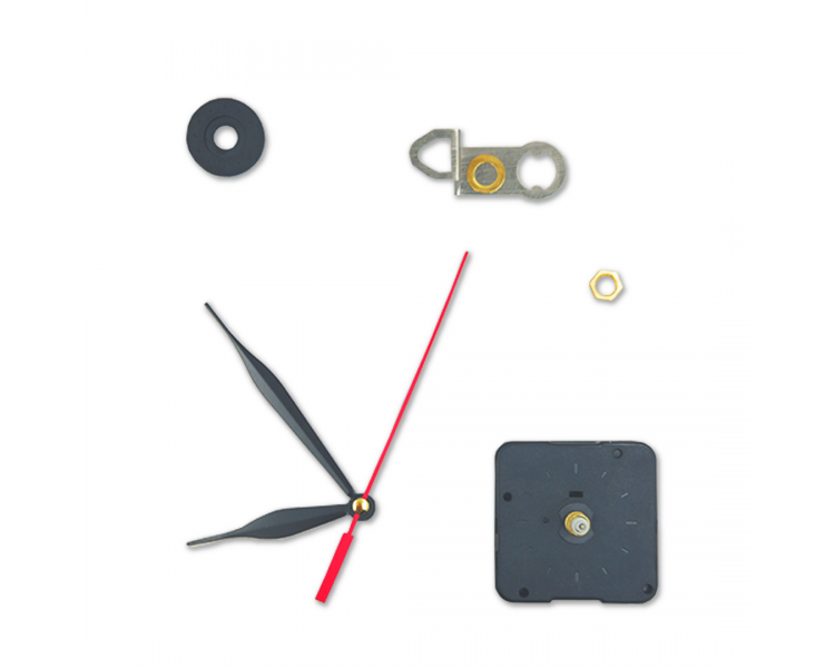 Meccanismo Silenzioso per Orologio | Nero - 15mm