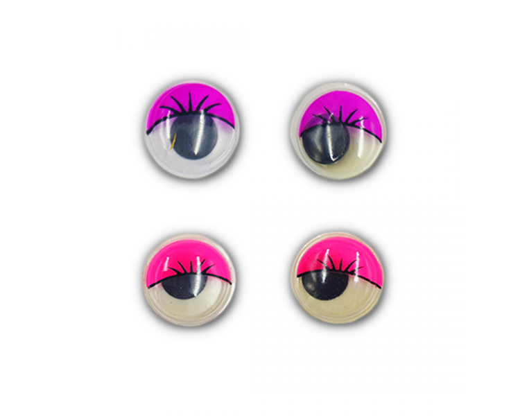 Occhi Socchiusi in Plastica|4 pz|Viola/Rosa Occhi Socchiusi in Plastica|4 pz|Viola/Rosa