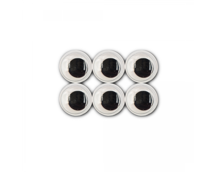 Occhi in Plastica|6 pz|Bianco Occhi in Plastica|6 pz|Bianco