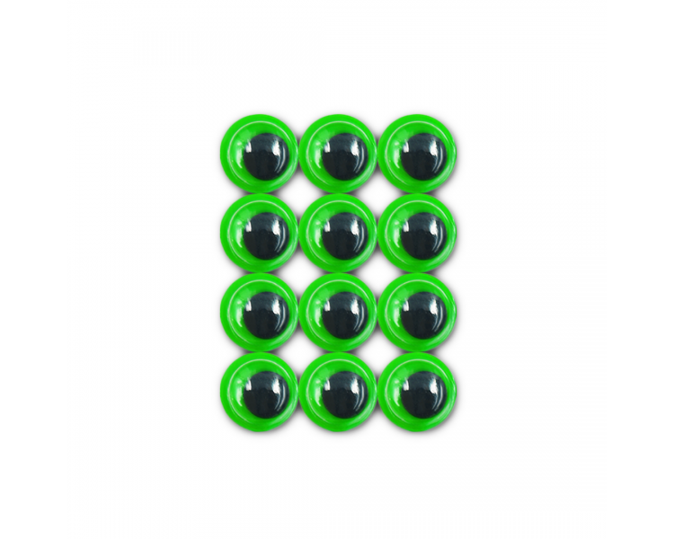 Occhi in Plastica|12 pz|Verde Occhi in Plastica|12 pz|Verde