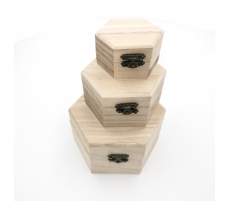 Scatole Legno | Esagonali - 3 in 1