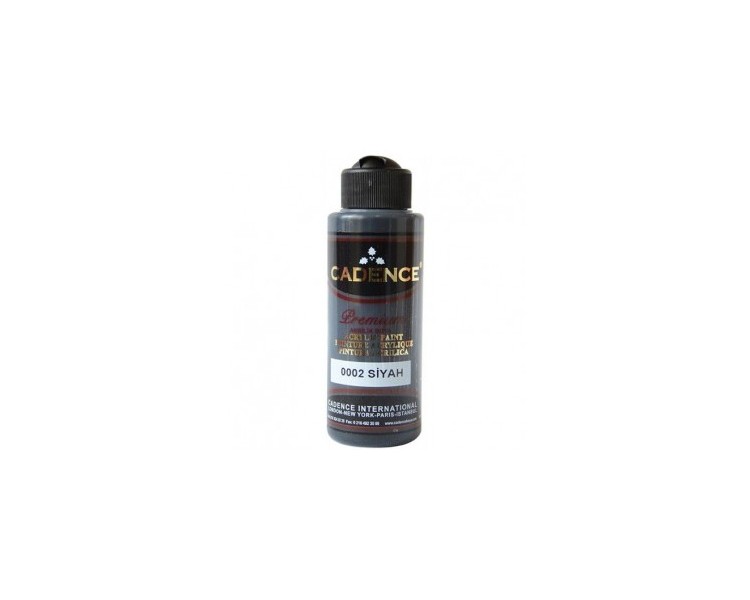 Colore Acrilico | 0002 Nero - 120ml Colore Acrilico | 0002 Nero - 120ml