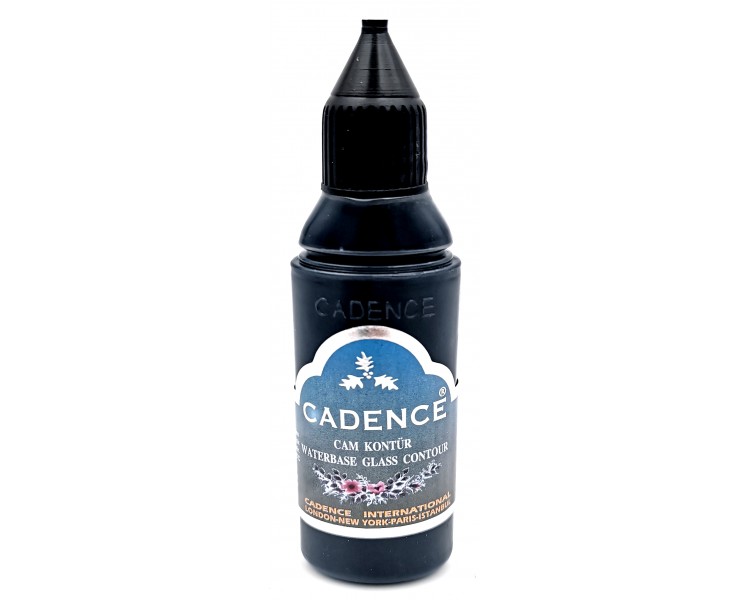Vernice Contour per Vetro e Ceramica | 195 Nero - 50ml Vernice Contour per Vetro e Ceramica | 195 Nero - 50ml